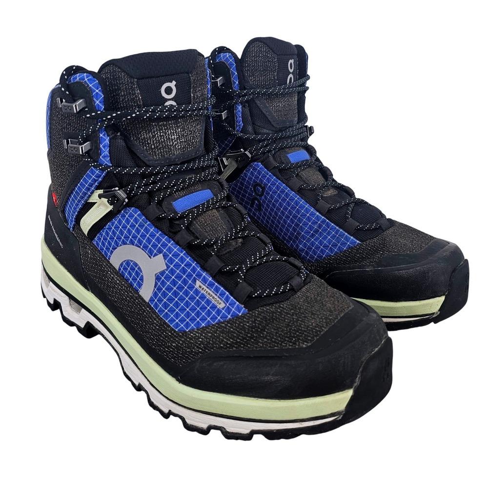 On Cloud Cloudrock 2 Waterproof Hiking Boots Blue Black 3WD10841198 Women's 8.5
